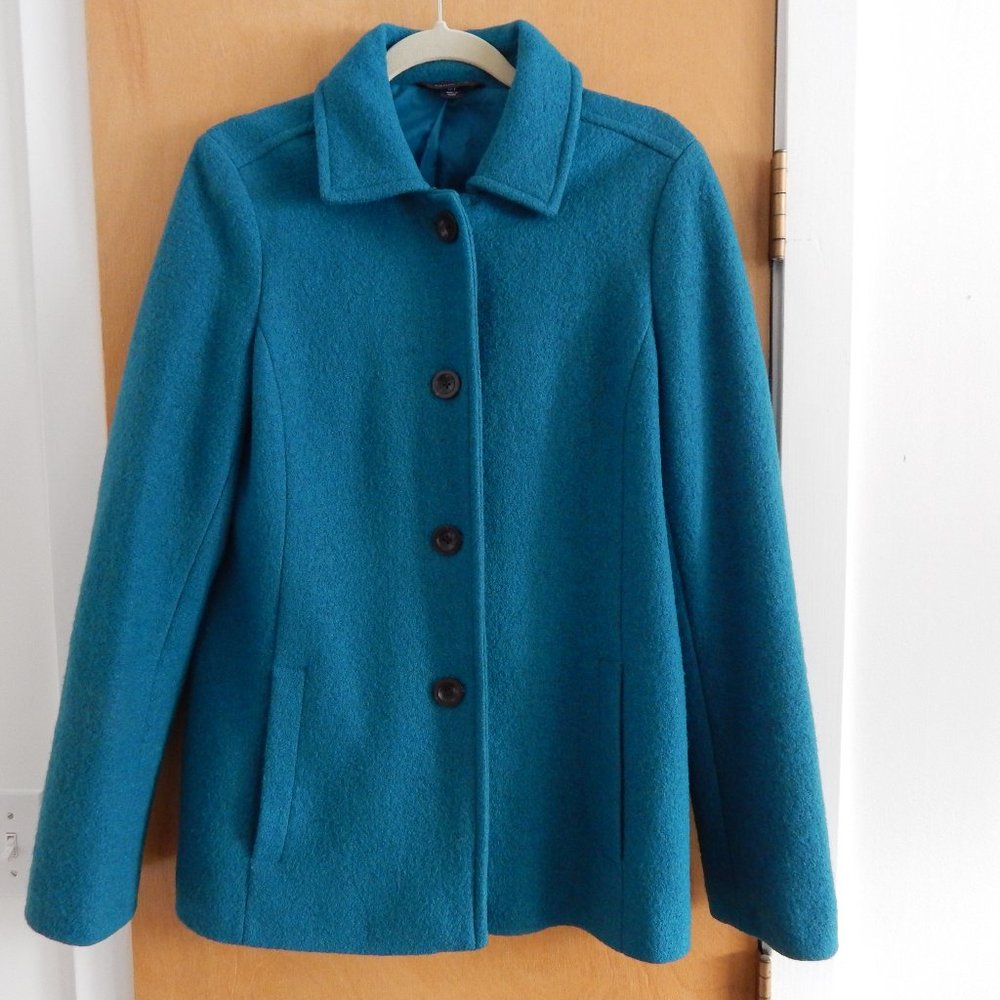 Boiled Wool Blue Tall Jacket